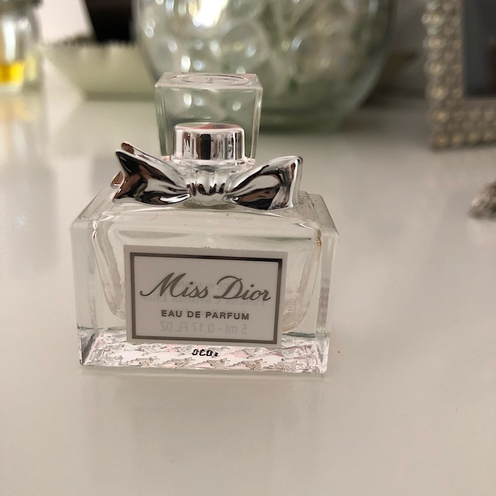 Mini Dior glass perfume bottle